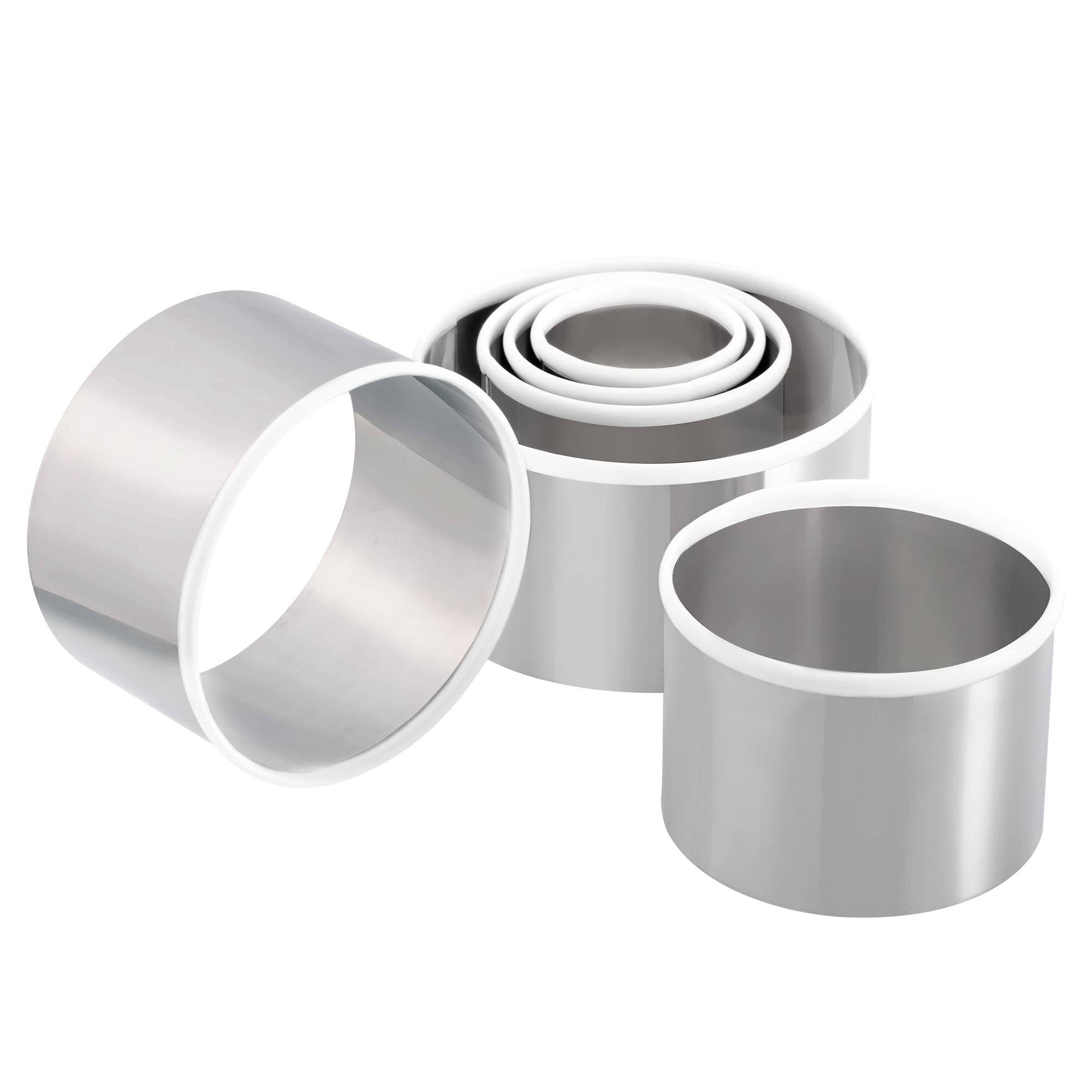 Emporte-pièces de cuisine Lurch lot de 6 en inox pour pâtisserie, drapage et portions individuelles