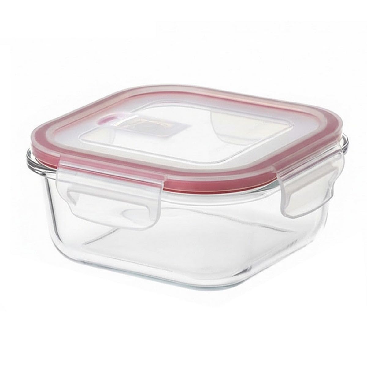 Set 12 tapers rectangulares de cristal borosilicato de 1100 ml | Con válvula de ventilación y libres de BPA. Herméticos y súper resistentes al horno, microondas o congelación.
