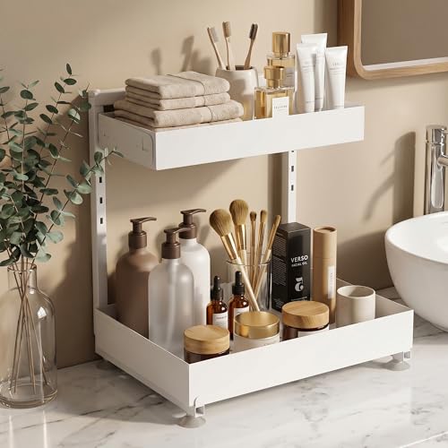 Under-Sink-Organizer-2-Pack-2-Tier-Metal-Slide-Out-Height-Adjustable-2-pack-pull-out-under-sink-shelf-2-tier-cream-white-metal-adjustable-height-fits-U-pipes-50lbs-hold