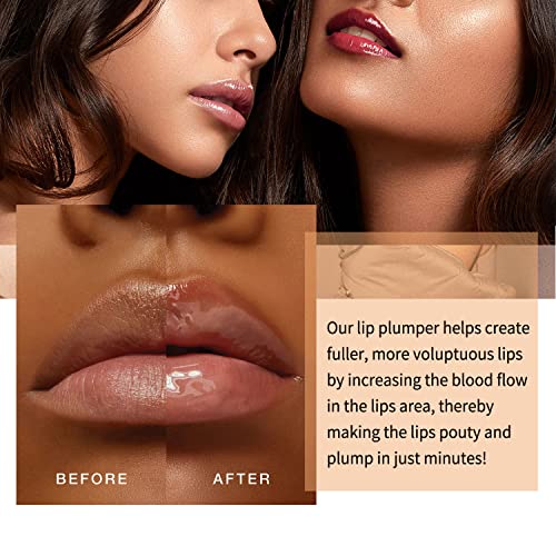 Melemando 6 Color Glossy And Sparkle Plumping Lipgloss Moisturizing Lip Plumper Shiny Jelly Lip Gloss，Shine Lip Sexy Plumping Lip Glossy, Long Lasting Nourishing Liquid Lipstick. (01 Nude) #TOP5