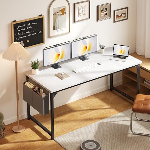 Image of OLIXIS Computer Desk, 63 Inch Gaming Desks for Home Office Small Spaces