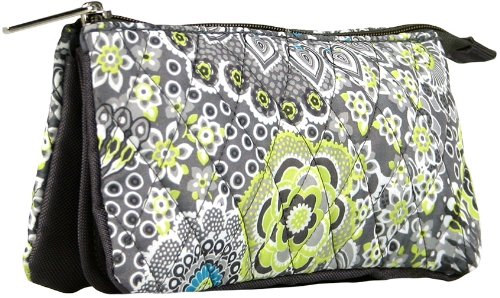 studio triple zipper pouch