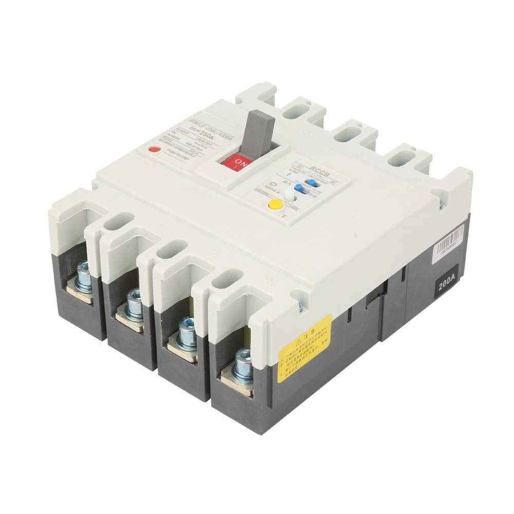 LHQ-HQ 3P+N 800V 200A/225A/250A Residual Current Circuit Breaker RCCB Air Switch