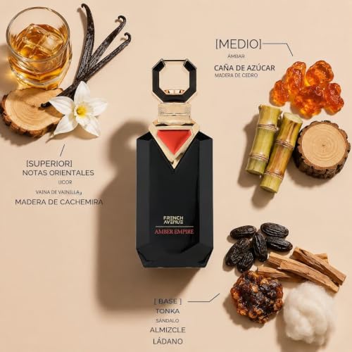 Miniatura 2 de French Avenue Amber Empire Oriental Amber - Extracto de perfume para hombre, 100 ml, con notas de ámbar, vainilla y sándalo