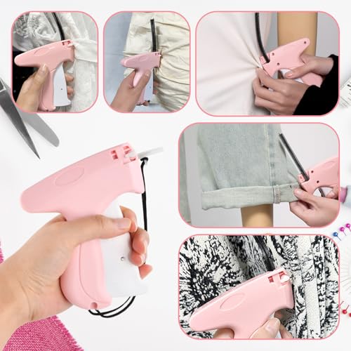 Culinavog Etikettierpistole, Kleidung Heftpistole mit 5 Ersatznadeln 1000 Heftfäden, Fixiergerät für Kleidung, Etikettiergerät Kleidung Heftpistole zum Kleidung, Preisschilder Etiketten, Marke Tags