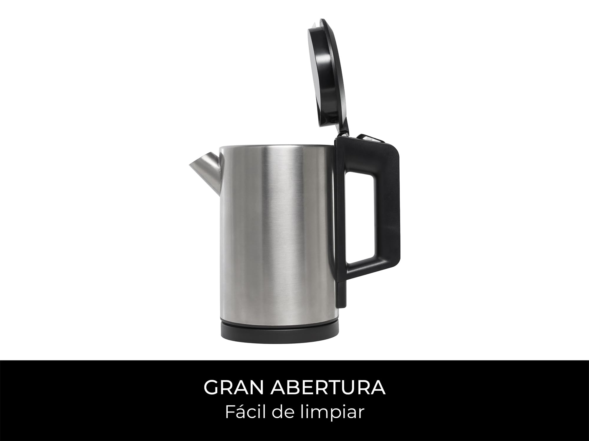 Corby Canterbury - Hervidor de agua de acero cepillado (1 litro, enchufe europeo)