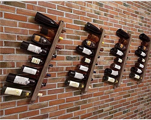Soporte para botellas de vino de madera maciza 90 cm miniatura 5