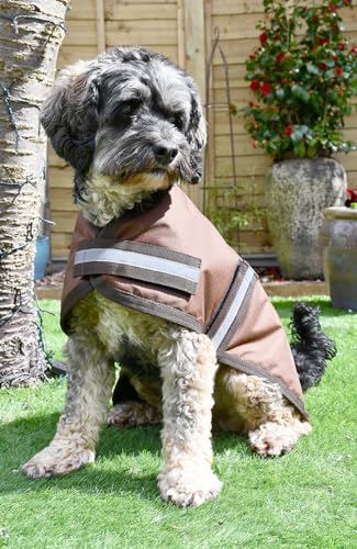 Rhinegold Cappotto impermeabile per cani, 10 (25 cm), marrone