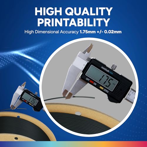 Image of OVERTURE 4KG Bundle PLA Plus (PLA+) Filament 1.75mm, Stronger & More Durable, Professional Toughness 3D Printer Filament 1kg (2.2lbs) 4 Pack, High Precision + /- 0.02mm (4 Color)