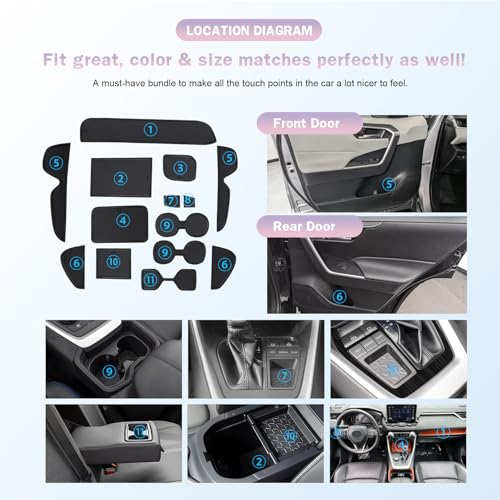 LUWU Tapetes Antideslizantes para RAV4 2019-2025 miniatura 5