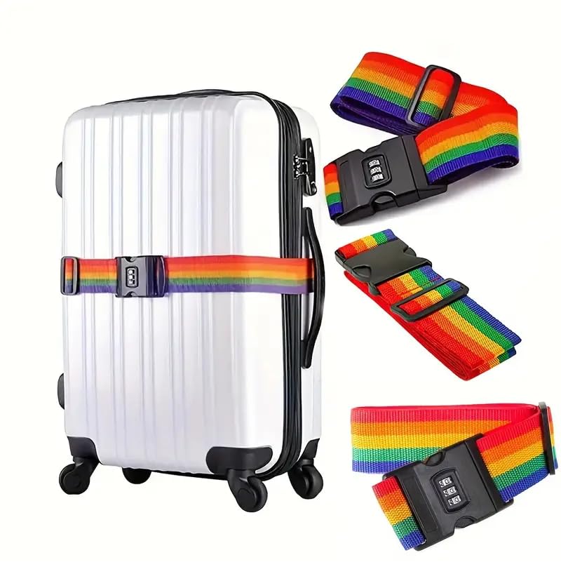 Dayalu Luggage Strap for Suitcases, Trolleys and All Kind of Luggages, Protect Your Luggage (4 Pcs, Lock) 3