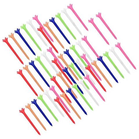 50 Piezas 70mm Golf Tees con Cinco Garras Cover