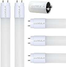 LUXULA Pack of 5 LED Tubes 120 cm Plastic T8 G13-18 W 2880 lm 6000 K Cool White with Starter Bridge