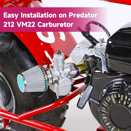 Image of FVRITO Mini Bike Intake Manifold for Predator 212 196cc 224cc Coleman CT200U CT200U-EX BT200X Minibike KT196 Go Kart 6.5HP GX200 GX160 Clone Engine Performance Parts Rainbow