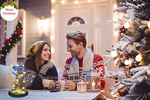 Jeekgsk Presentes de rosas para mulheres, presentes de flores para ela, duram para sempre em uma cúp