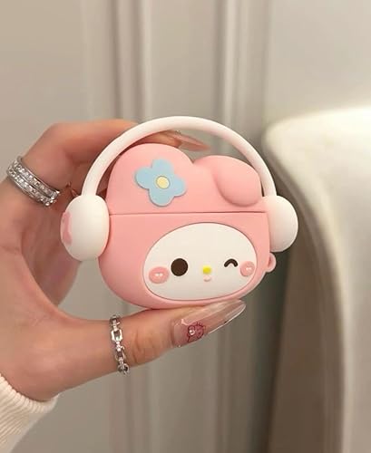 Meyaar Compatible for AirPods Pro 2nd Generation Case Cover with Keychain, Soft Silicone Skin Case Cover Full Protective (Only Silicone Cover) (Peach Kitty) Meyaar Compatible for AirPods Pro 2nd Generation Case Cover with Keychain, Soft Silicone Skin Case Cover Full Protective (Only Silicone Cover) (Peach Kitty)