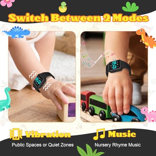Image of Toddler Potty Training Set - Potty Training Watch with Musical /Vibration Countdown Alerts, Fun Board Book, Progress Chart & Reward Stickers - Interactive Potty Training Kit for Kids Ages 2-6