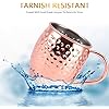 Set 4 Bicchieri In Rame Moscow Mule - 16 Oz, Grado Alimentare, Fatto A Mano, Per Cocktail Ghiacciati - Foto 10