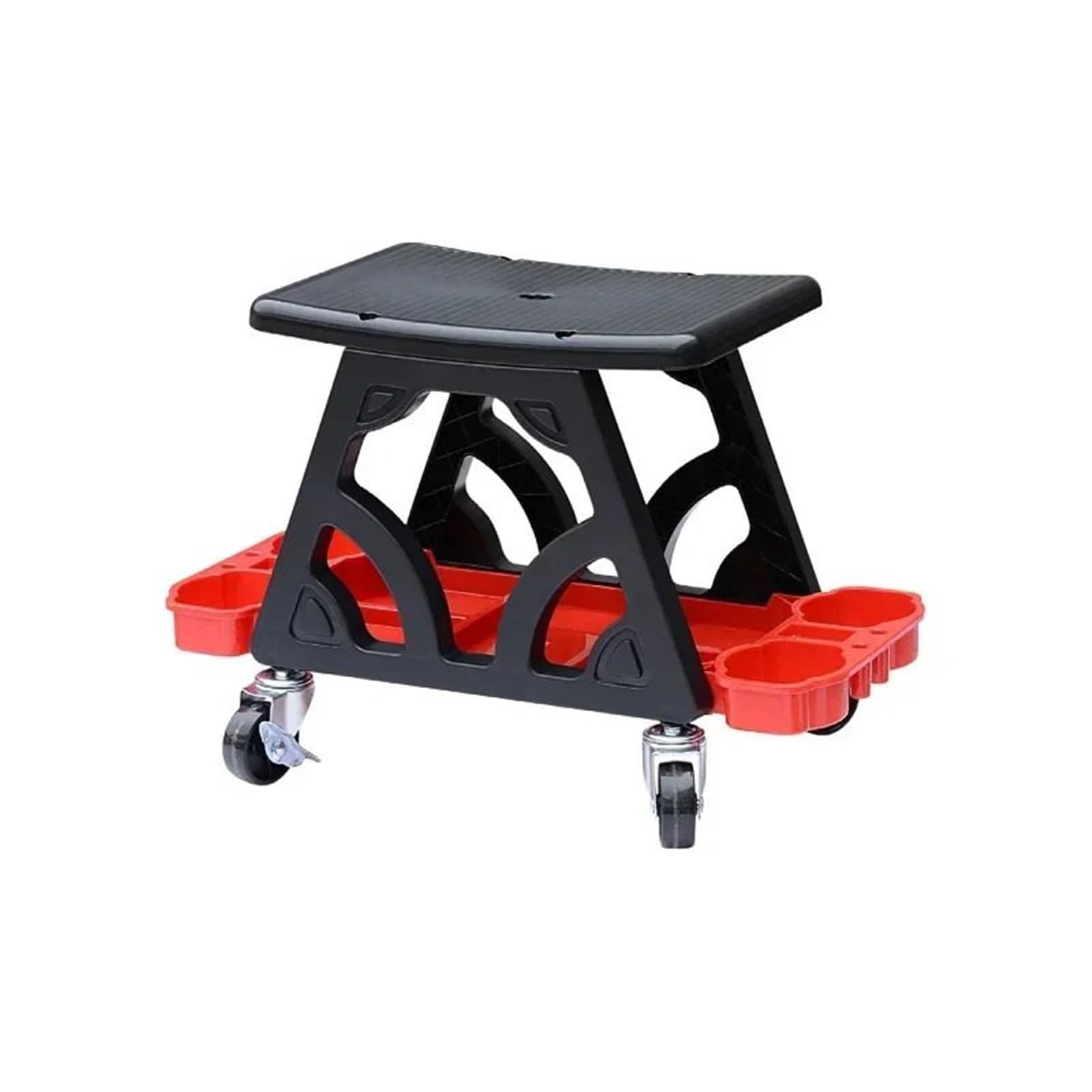 Mechanika Stołek Obrotowy Wielofunkcyjny fotel samochodowy do projektów polerowania woskiem Fotel samochodowy typu Mobilny fotel typu Akcesoria do mycia samochodów Siedzenie mechanika(Black)
