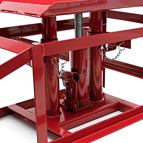 Hydraulische oprijbok met krik autobrug 2000kg hoogte verstelbaar - bandbreedte tot 225mm - Afbeelding 5