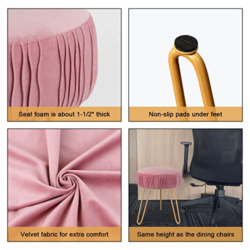 Tabouret blanc haut de gamme et repose-pieds ottoman glamour