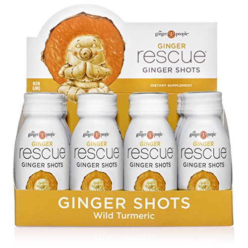 Ginger Rescue Shots by The Ginger People – Immunity Boosting, Caffeine Free Energy, Digestive Heath, Wild Turmeric Flavor, 2 Fl Oz (Pack of 12) #1