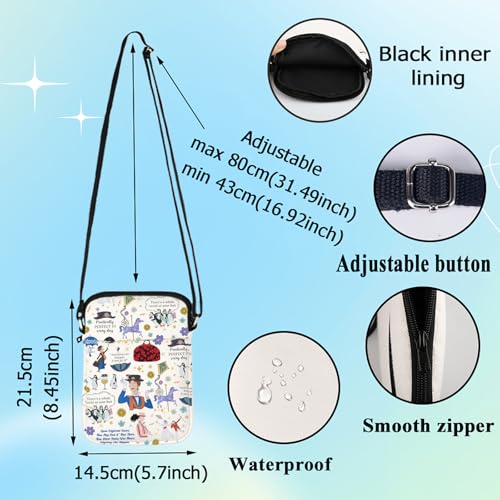 G2TUP Mary Musiacl Crossbody Bag Mary Fans Gift Practically Perfect in Every Way Shoulder Bag Mar-y Movie Merch2