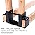 RightHand Adjustable Firewood Storage Bracket Kit – Sturdy Rack Holds Stacked Fire Logs & Adjusts to Any Length – Customize to Fit Your Indoor Or Outdoor Space – Durable Black Powder-Coated Steel