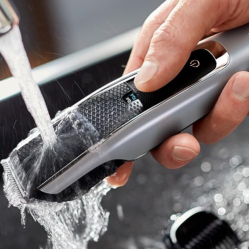 Philips Bartschneider BT5502/15, Barttrimmer mit 40 Längeneinstellungen, gleichmäßiges Trimmen dank Lift & Trim PRO System, selbstschärfende Metallklingen, 90min Akkulaufzeit, kabellos Schwarz