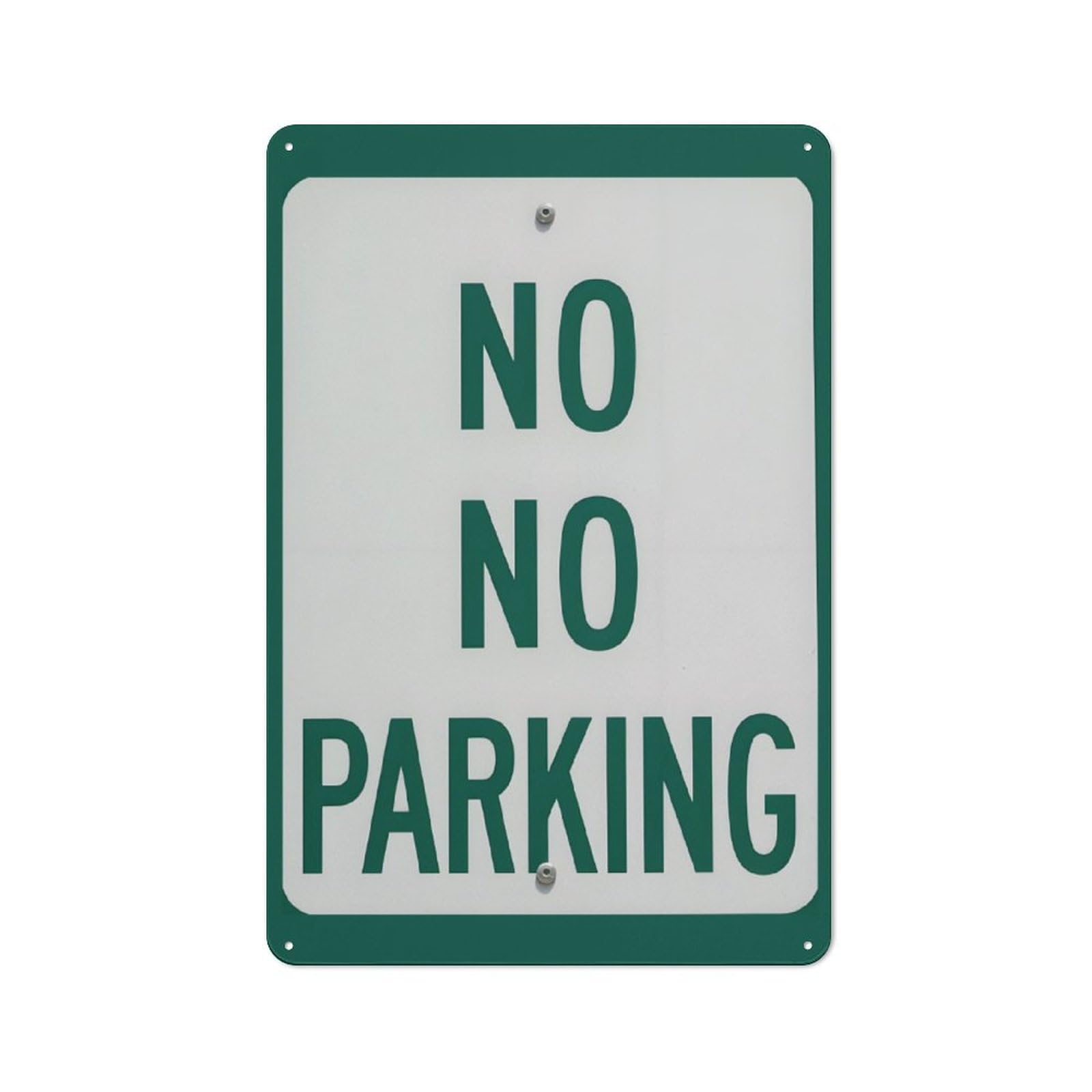 peiyeety No No Parking Metal Tin Sign Vintage Traffic Wall Art for Driveways, Private Properties, and Fire Lanes Durable Aluminum Warning Plaque to Prevent Unauthorized Parking, 6x8 Inch