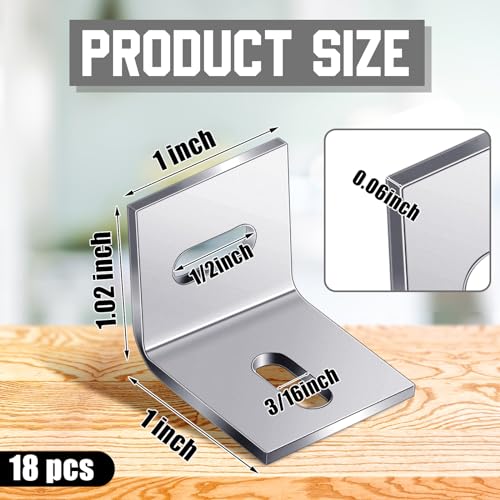 image for Dunzy 18 Pcs Heavy Duty Wood Table Top Expansion Bracket Steel Z Clips