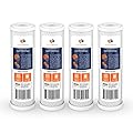 Aquaboon Carbon Water Filter Replacement Cartridge CTO 5 Micron 10 x 2.5" Water Filter for Whole House & Under Sink & Countertop System Compatible with WHEF-WHWC, WHKF-WHWC, WFPFC8002, FXWTC, 4-PACK