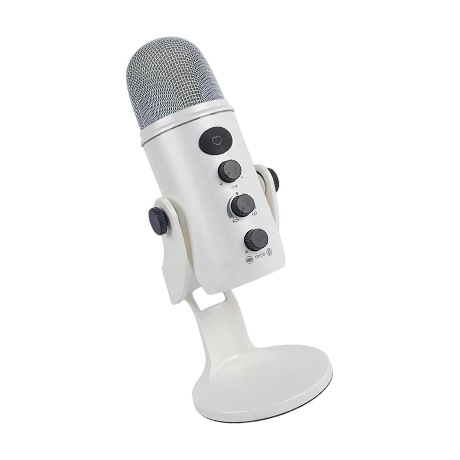 Micrófonos de Condensador USB Profesionales con reducción de Ruido Avanzada y Control de Volumen Plugs and Play para Juegos móviles Streaming Podcasts Micrófono de Condensador Podcast Mic