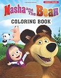 Masha and the Bear Coloring Book: JUMBO coloring book for Masha and The Bear lovers