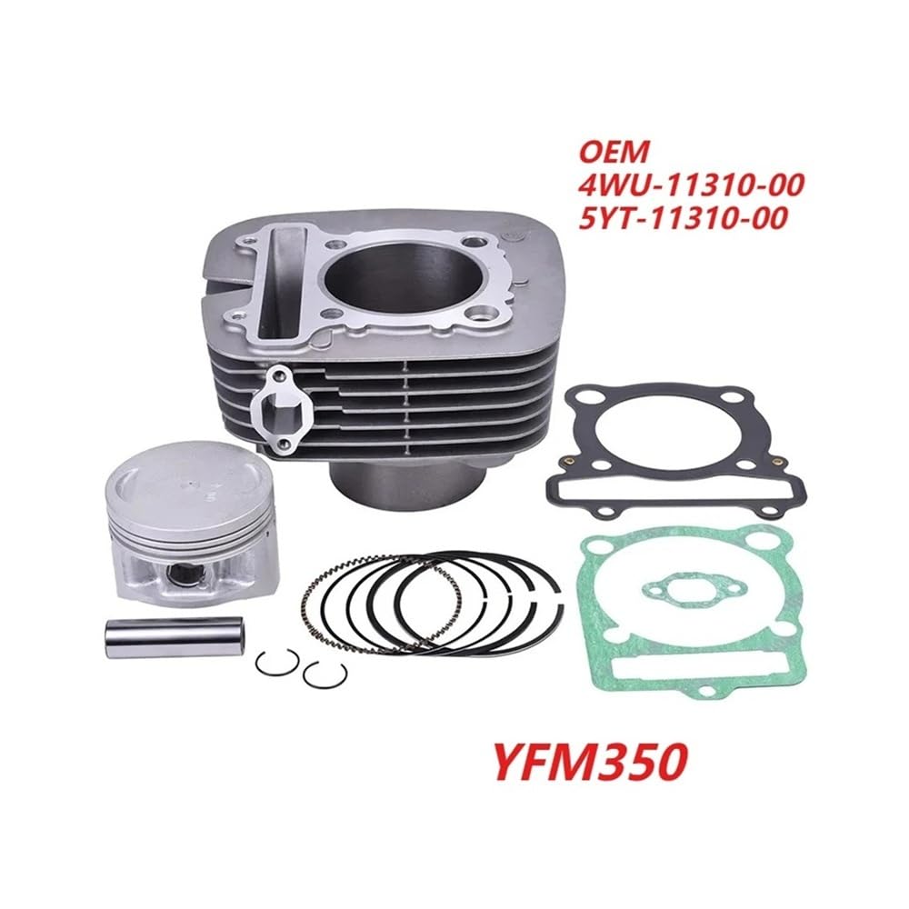Set di guarnizioni for testata e pistone for motocicletta, adatto for 5YT-11310-00 2WD 4WD YFM350UL 1999 B2WD YFM35 B 350