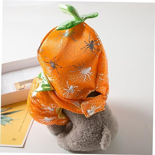 Disfraz Halloween para perro cómodo estilo calabaza miniatura 6