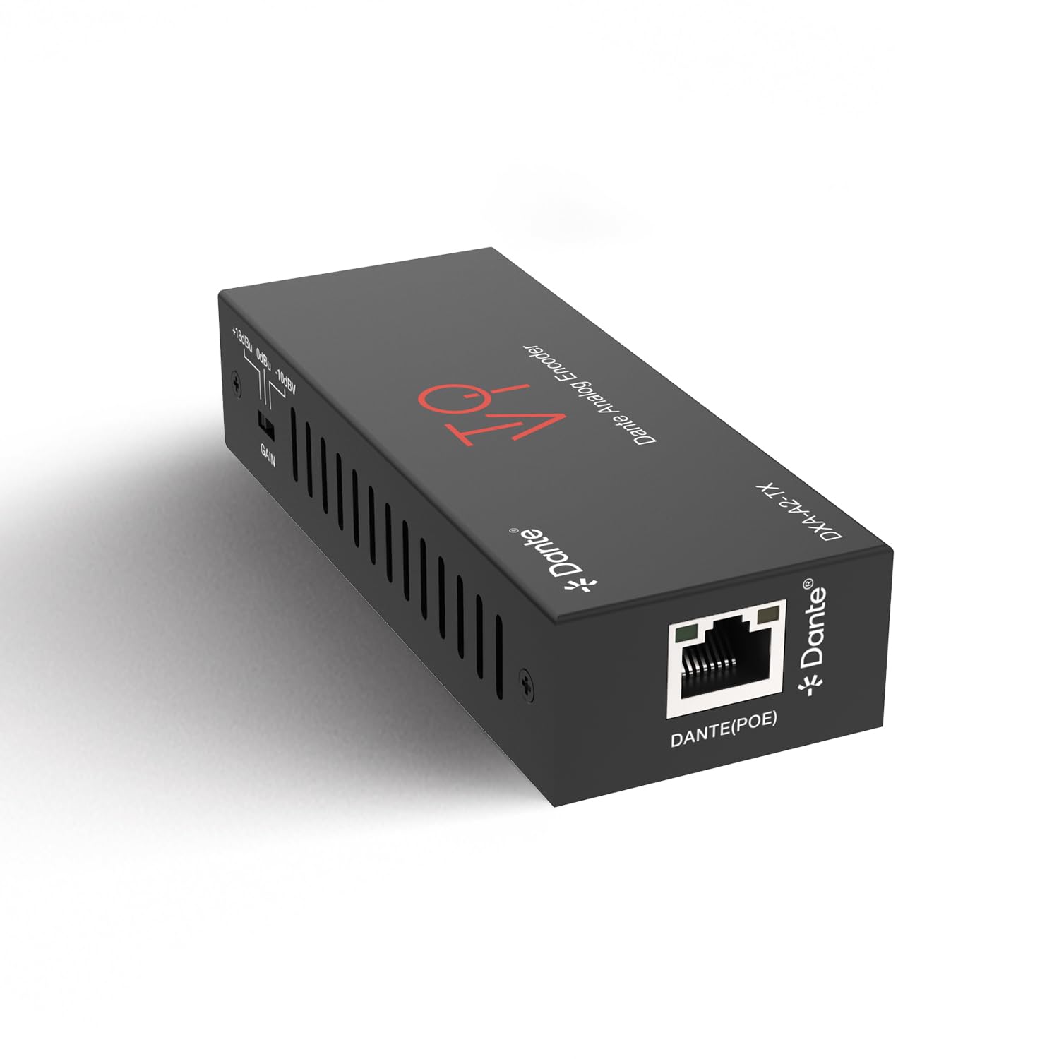 Encodeur analogique ToVi Dante DXA-A2-TX convertisseur 24 bits AES67 - 8