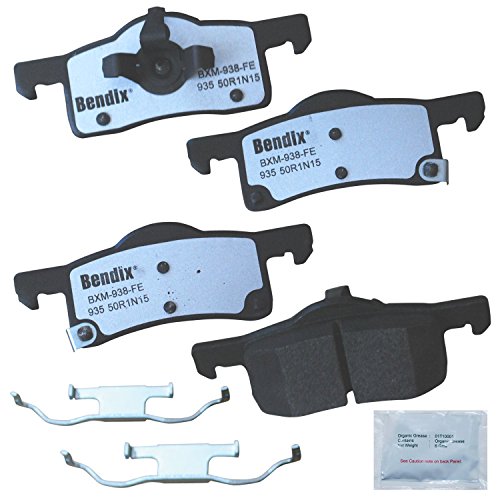 Image of Bendix Fleet Metlok MKD935FM Semi-Metallic Rear Brake Pads for Ford Expedition 2006-2003, Lincoln Navigator 2006-2003
