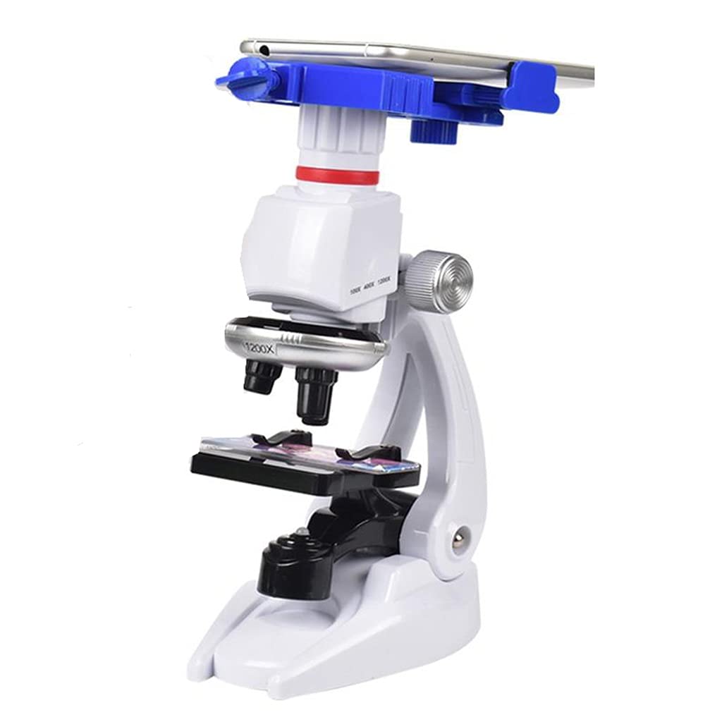 TWDYC 1200X Student Monocular Biological Microscope Set LED Home School Science Educational for Lab Optical Instruments