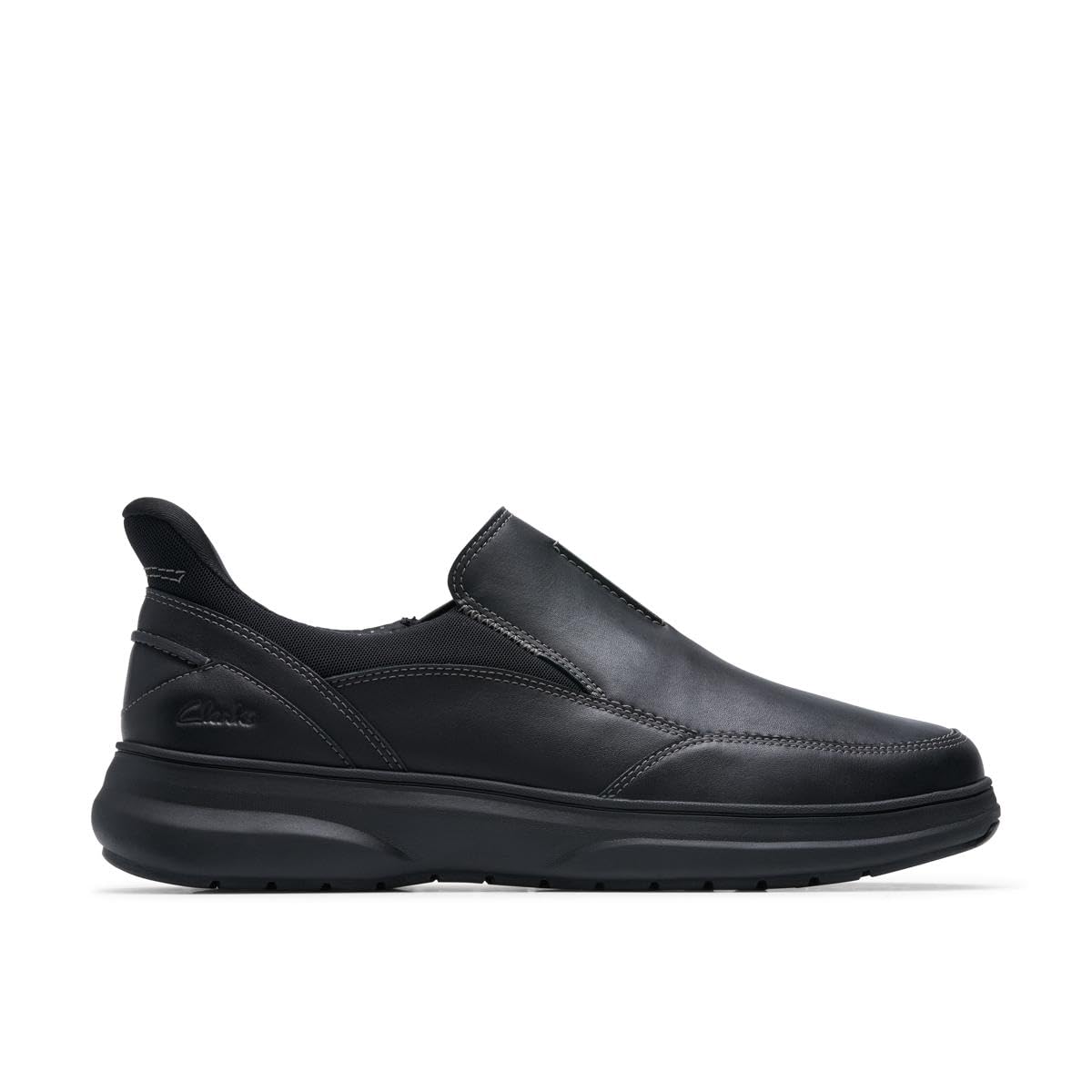 Clarks Mullan Step Mens Black Leather, 10.5