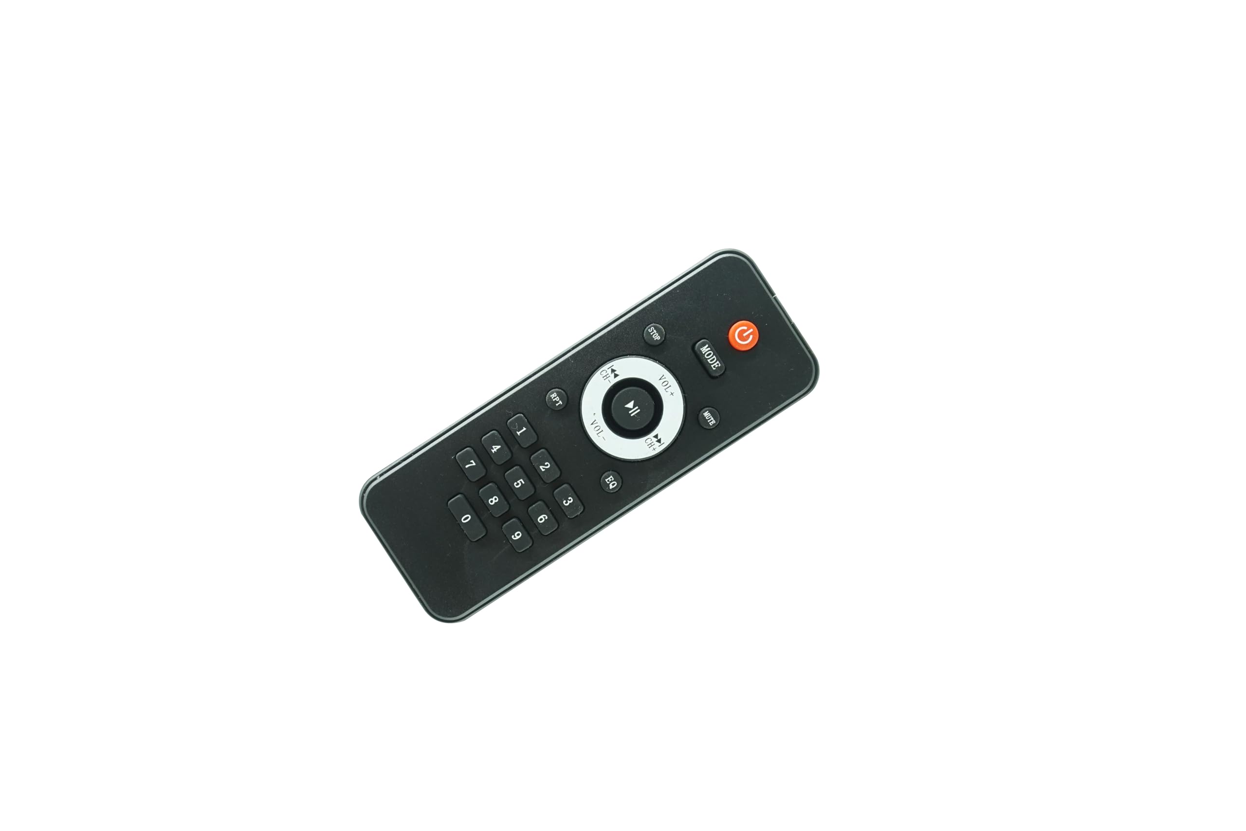 Фронт view of the HCDZ Replacement Remote Control, showing its buttons and layout.