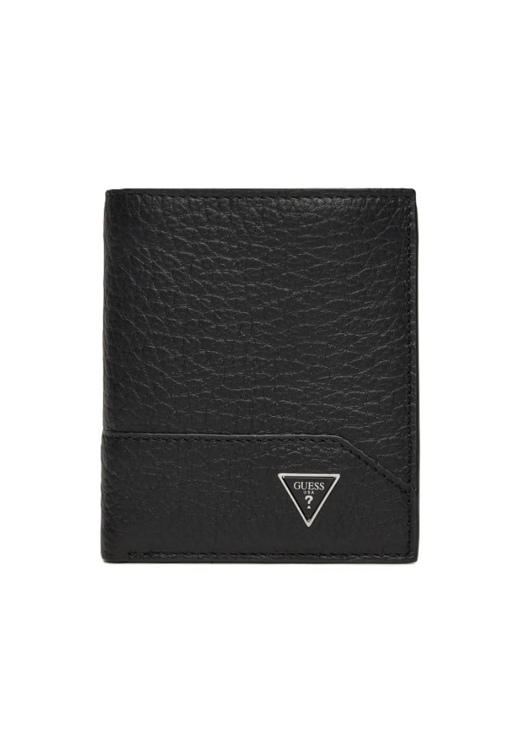 GUESS Pelle porta carte di credito Torino Bifold No Coin Black nero