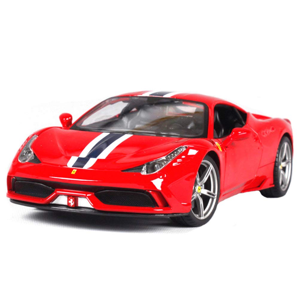 LMEI-Cars Ferrari 458 Car Model 1:18, Static Simulation Alloy Car Die-Casting Car Model, Door And Hood Can Be Opened, the Best Gift Collection