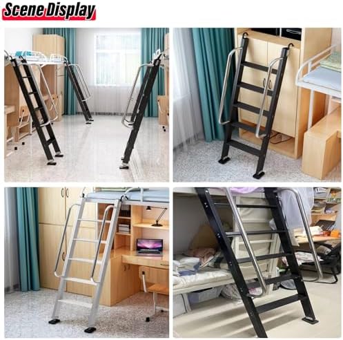 5-Step Aluminum Bunk Bed Ladder for RV & Camper - 330 LB Load Capacity, Universal Design for Basement Window Wells & Top Bunks, Durable Egress Access Solution