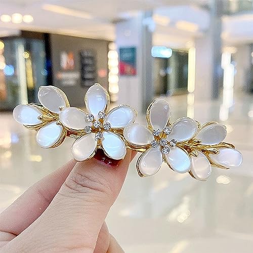 Pinza para cabello con cristal vintage y nácar miniatura 7