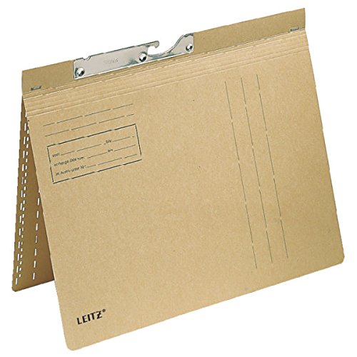 Esselte Leitz Pendelhefter Combi, kfm. und Amtsheftung, Natronkarton, naturbraun