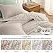 Bedsure King Quilt - Linen Bedspread King Size & Lightweight Comforter, Modern Farmhouse Coverlet with Clover Pattern, Ultra Soft All-Season Bedding, 106 x 96 Inches
