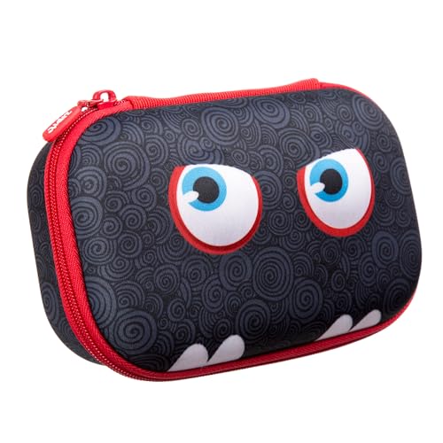 Image of ZIPIT Wildlings Pencil Box for Kids, Large Capacity Cute Pencil Case for School, Stationery Organizer Box, Black