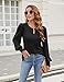 Blooming Jelly Womens Long Sleeve Dressy Casual Top Loose Fit Tee Shirt Fashion Blouse 2024 (Medium, Black)