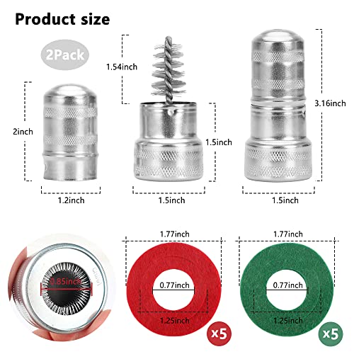 Image of 12 in 1 Battery Terminal Cleaner Kit - Must Have Tool Best for Extend Car Marine Battery Life with 10PCS Fiber Washers Protector and 2PCS Cleaning Brush